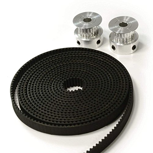 Eewolf - Polea de correa de distribución para maquinaria CNC, impresoras 3D Reprap, Prusa i3, etc. 2 unidades. Polea de aluminio GT2 20T Eewolf - Polea de correa de distribución para maquinaria CNC, impresoras 3D Reprap, Prusa i3, etc. 2 unidades. Polea de aluminio GT2 20T
