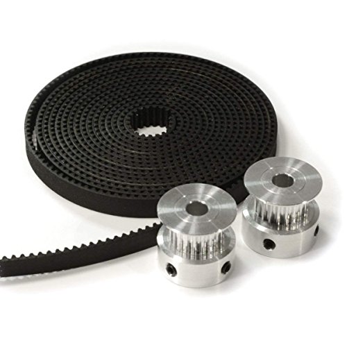 Eewolf - Polea de correa de distribución para maquinaria CNC, impresoras 3D Reprap, Prusa i3, etc. 2 unidades. Polea de aluminio GT2 20T Eewolf - Polea de correa de distribución para maquinaria CNC, impresoras 3D Reprap, Prusa i3, etc. 2 unidades. Polea de aluminio GT2 20T