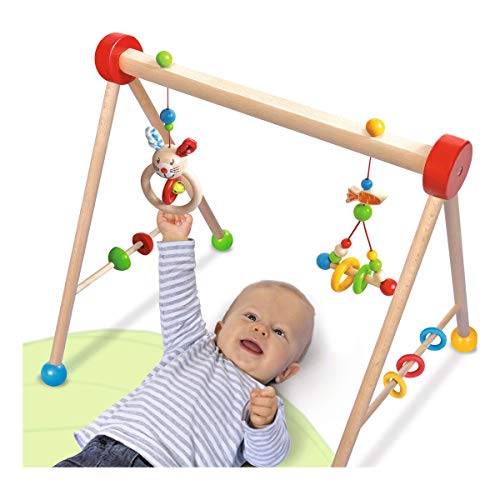 Eichhorn-Gym-100017034 Gimnasio para bebé, diseño: Conejo, con función de Juego y Agarre, 45 x 51 cm, FSC 100% Madera de Haya, Felpa, BSK, 3 m + Fabricado en Alemania, Multicolor (100017034) Eichhorn-Gym-100017034 Gimnasio para bebé, diseño: Conejo, con función de Juego y Agarre, 45 x 51 cm, FSC 100% Madera de Haya, Felpa, BSK, 3 m + Fabricado en Alemania, Multicolor (100017034)