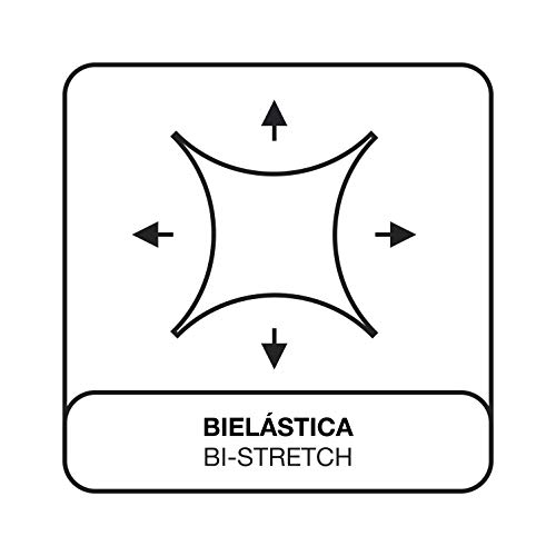 Eiffel Textile Funda de Sofa Monaco Elastica Adaptable Lisa, 94% poliéster 6% Elastano, Gris, 3 Plazas (180-240 cm)
