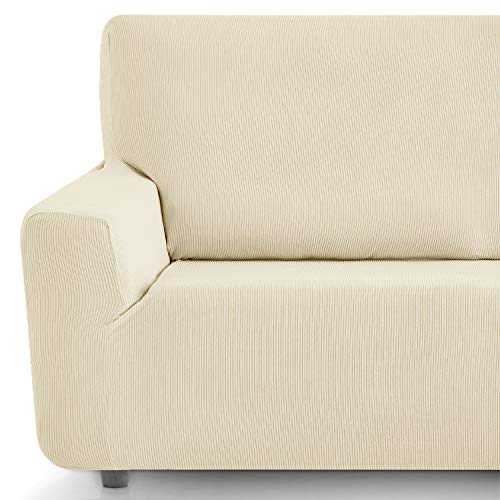 Eiffel Textile Funda Sofa Elastica Protector Adaptable Rústica Sofá, 50% Poliéster, Marfil, Pack 3+2 Plazas Eiffel Textile Funda Sofa Elastica Protector Adaptable Rústica Sofá, 50% Poliéster, Marfil, Pack 3+2 Plazas