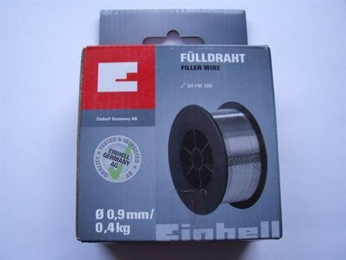 Einhell 1576250 -Bobina de hilo animado para soldadura, 0.9 mm, 0.4 kg, color negro