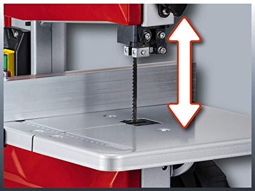 Einhell 4308018 TC-SB 200/1 Sierra de Cinta, potencia de 250 W, ralentí 1.400min -1, velocidad de hoja 900 m/min, 6 dientes, Gris/Rojo Einhell 4308018 TC-SB 200/1 Sierra de Cinta, potencia de 250 W, ralentí 1.400min -1, velocidad de hoja 900 m/min, 6 dientes, Gris/Rojo