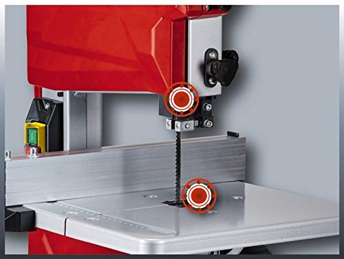 Einhell 4308018 TC-SB 200/1 Sierra de Cinta, potencia de 250 W, ralentí 1.400min -1, velocidad de hoja 900 m/min, 6 dientes, Gris/Rojo Einhell 4308018 TC-SB 200/1 Sierra de Cinta, potencia de 250 W, ralentí 1.400min -1, velocidad de hoja 900 m/min, 6 dientes, Gris/Rojo