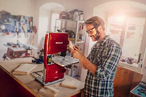 Einhell 4308018 TC-SB 200/1 Sierra de Cinta, potencia de 250 W, ralentí 1.400min -1, velocidad de hoja 900 m/min, 6 dientes, Gris/Rojo Einhell 4308018 TC-SB 200/1 Sierra de Cinta, potencia de 250 W, ralentí 1.400min -1, velocidad de hoja 900 m/min, 6 dientes, Gris/Rojo