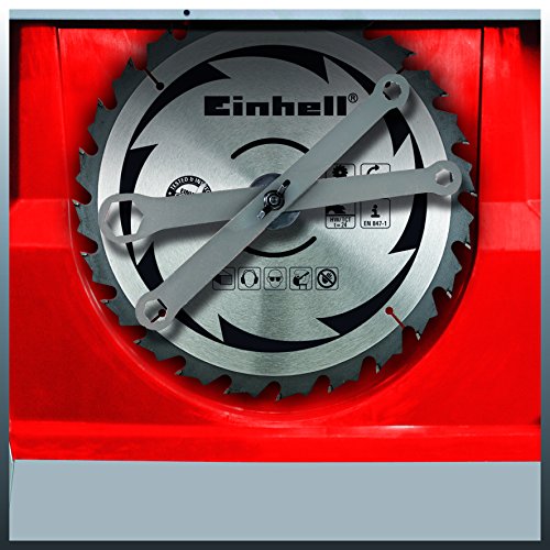 Einhell TC-TS 2025/2 U - Sierra de Mesa Circular (máx. 2000 W, ajuste de la altura/inclinación de la hoja de sierra, Ø 250 x 30 mm hoja, tope-guía angular +/- 60°, superficie de contacto iz/de)