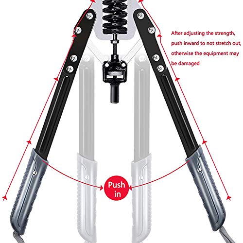 Ejercitador de brazos Power Twister, ejercitador de brazos y antebrazos con resistencia ajustable, equipo de entrenamiento de brazos con mango antideslizante y cuerda de seguridad, máx. A 176 libras Ejercitador de brazos Power Twister, ejercitador de brazos y antebrazos con resistencia ajustable, equipo de entrenamiento de brazos con mango antideslizante y cuerda de seguridad, máx. A 176 libras