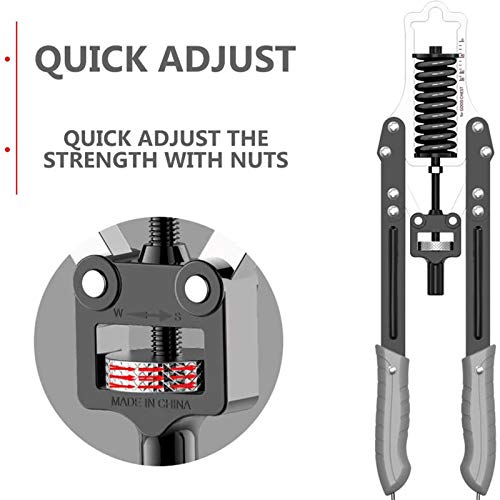 Ejercitador de brazos Power Twister, ejercitador de brazos y antebrazos con resistencia ajustable, equipo de entrenamiento de brazos con mango antideslizante y cuerda de seguridad, máx. A 176 libras Ejercitador de brazos Power Twister, ejercitador de brazos y antebrazos con resistencia ajustable, equipo de entrenamiento de brazos con mango antideslizante y cuerda de seguridad, máx. A 176 libras