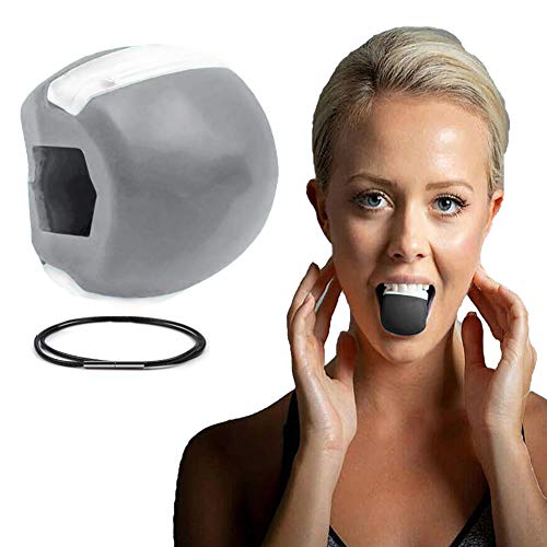 Ejercitador de mandíbula, Tóner Facial Tonificador Facial Ejercitador Equipo Tonificador De Cuello Herramienta De Belleza Facial Ejercicio de la Línea de la Mandíbula (Gris) Ejercitador de mandíbula, Tóner Facial Tonificador Facial Ejercitador Equipo Tonificador De Cuello Herramienta De Belleza Facial Ejercicio de la Línea de la Mandíbula (Gris)