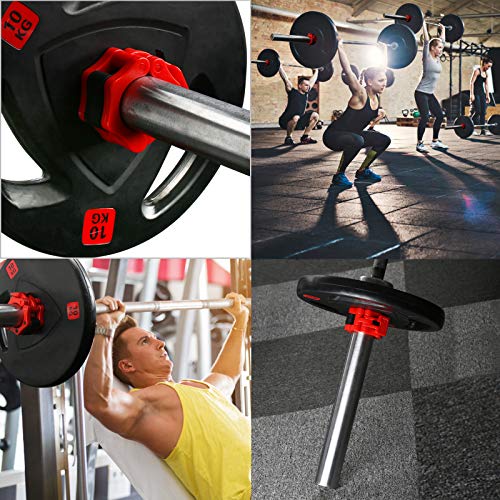 EKKONG Abrazaderas Mancuernas, Abrazaderas de Barra, Abrazaderas Pesas, Abrazaderas de Sujeción Rápida y Segura 23mm 25mm 28mm 50mm, para Mancuerna y Barras, Pesas, Gym, Crossfit EKKONG Abrazaderas Mancuernas, Abrazaderas de Barra, Abrazaderas Pesas, Abrazaderas de Sujeción Rápida y Segura 23mm 25mm 28mm 50mm, para Mancuerna y Barras, Pesas, Gym, Crossfit