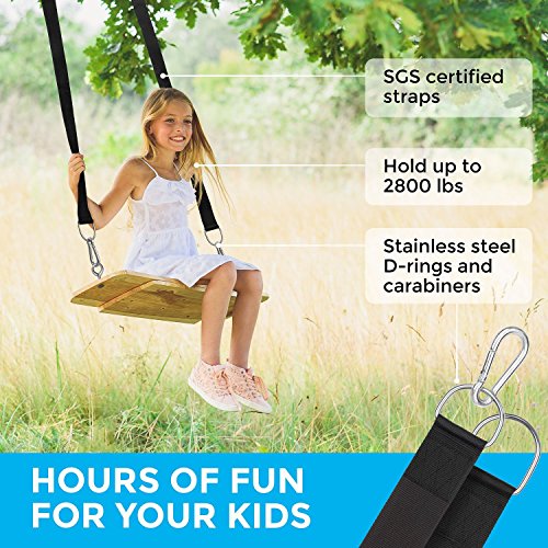 EKKONG Correas de sujeción Cinturón Accesorios de Hamaca con Ganchos, Cuerdas Multifunciones Suspensión, Alta Resistencia 1600 kg, para Hamacas, Columpios, Yoga (Negro) EKKONG Correas de sujeción Cinturón Accesorios de Hamaca con Ganchos, Cuerdas Multifunciones Suspensión, Alta Resistencia 1600 kg, para Hamacas, Columpios, Yoga (Negro)