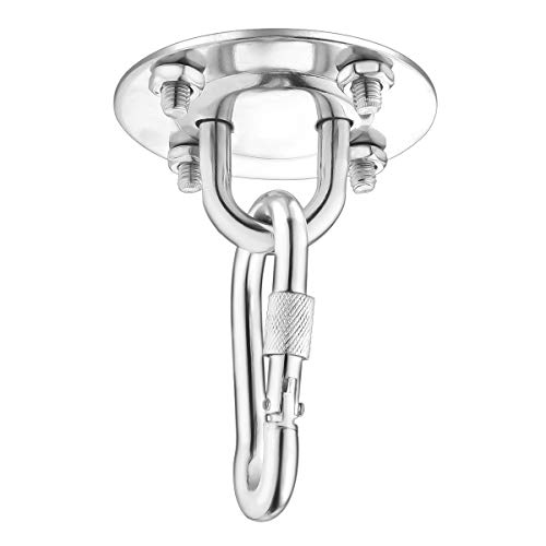EKKONG Suspensión para ganchos para techo, acero inoxidable Gancho para columpio Gancho para colgar en boxeo Soporte, Capacidad de carga de hasta 400 kg (Profesional) EKKONG Suspensión para ganchos para techo, acero inoxidable Gancho para columpio Gancho para colgar en boxeo Soporte, Capacidad de carga de hasta 400 kg (Profesional)