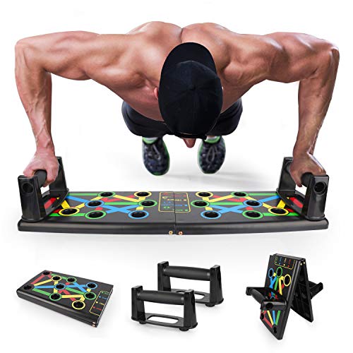 EKOOS Tablero Push-Ups Board Sistema Portátil De Músculos Multiparte para El Hogar Equipo De Entrenamiento Físico Ejercicio Físico Plegable Equipo De Ejercicios Multifunción (Color, 14 in 1) EKOOS Tablero Push-Ups Board Sistema Portátil De Músculos Multiparte para El Hogar Equipo De Entrenamiento Físico Ejercicio Físico Plegable Equipo De Ejercicios Multifunción (Color, 14 in 1)