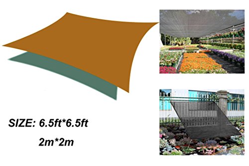 El 50%-60% Sombra Solar, Malla Red Resistente a UV Bloqueador Solar Sombra Paño Para la Planta del Jardín de Flores Barn Invernadero o Cubiertas de Techo de la Perrera de Coches (2 x 2M) Negro