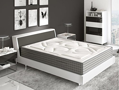 El Almacen del Colchon - Colchón viscografeno Modelo Royal Imperial, 135 x 190 x 30, Máxima Adaptabilidad - Todas Las Medidas, Gris y Blanco El Almacen del Colchon - Colchón viscografeno Modelo Royal Imperial, 135 x 190 x 30, Máxima Adaptabilidad - Todas Las Medidas, Gris y Blanco