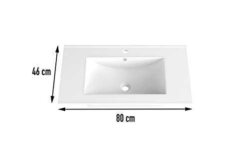 EL ALMACEN DEL PROFESIONAL Juego de Mueble de Baño Modelo Jerez, Conjunto formado por Mueble de Baño Estilo Rústico Color Madera Nogal Medidas: (80x80,5x45cm) Lavabo de Porcelana y Espejo a Juego EL ALMACEN DEL PROFESIONAL Juego de Mueble de Baño Modelo Jerez, Conjunto formado por Mueble de Baño Estilo Rústico Color Madera Nogal Medidas: (80x80,5x45cm) Lavabo de Porcelana y Espejo a Juego