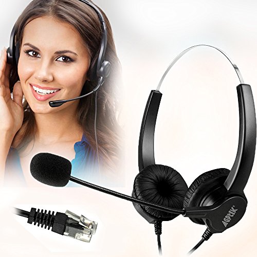 El Centro de llamadas, AGPtek Binaural Auriculares con Cancelación de Ruido Micrófono con cable y escritorio de cristal cabeza RJ9 4 contactos teléfono-servicios de consultoría por teléfono, seguros, bancos, hospitales, empresas, etc.. El Centro de llamadas, AGPtek Binaural Auriculares con Cancelación de Ruido Micrófono con cable y escritorio de cristal cabeza RJ9 4 contactos teléfono-servicios de consultoría por teléfono, seguros, bancos, hospitales, empresas, etc..