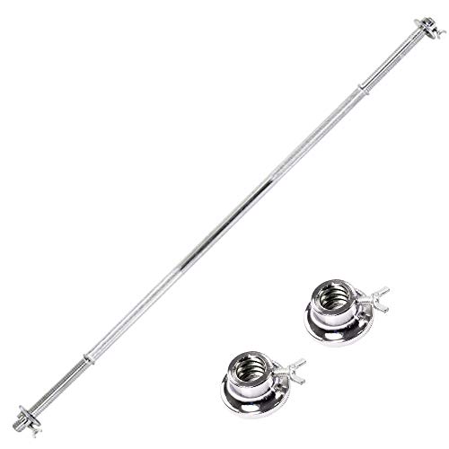 El entrenamiento de fuerza Bares 59inches largo Barra for pesas, mancuernas barras de 25 mm de diámetro con barra olímpica, agarre antideslizante, la aptitud for el entrenamiento de fitness Bar, Barra El entrenamiento de fuerza Bares 59inches largo Barra for pesas, mancuernas barras de 25 mm de diámetro con barra olímpica, agarre antideslizante, la aptitud for el entrenamiento de fitness Bar, Barra