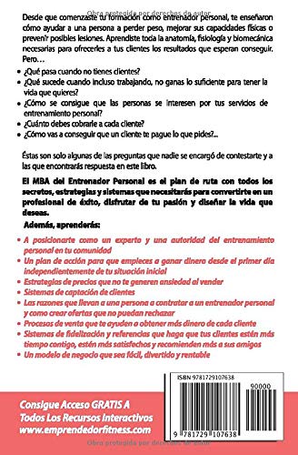 El MBA Del Entrenador Personal: Una Guía Práctica Para Conseguir Más Clientes, Aumentar Tus Ingresos y Diseñar Tu Negocio Ideal