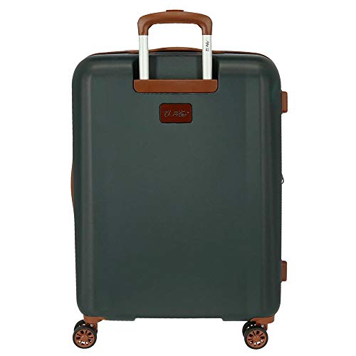 El Potro Ocuri Juego de Maletas Verde 55/70 cms Rígida ABS Cierre TSA 118L 4 Ruedas Dobles Equipaje de Mano El Potro Ocuri Juego de Maletas Verde 55/70 cms Rígida ABS Cierre TSA 118L 4 Ruedas Dobles Equipaje de Mano