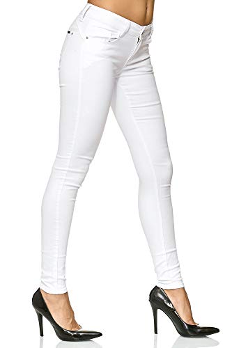 Elara Pantalones Vaqueros Mujer Push Up Skinny Chunkyrayan Blanco P Y5110 White 40 (L)