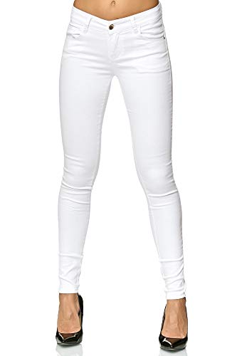 Elara Pantalones Vaqueros Mujer Push Up Skinny Chunkyrayan Blanco P Y5110 White 40 (L)