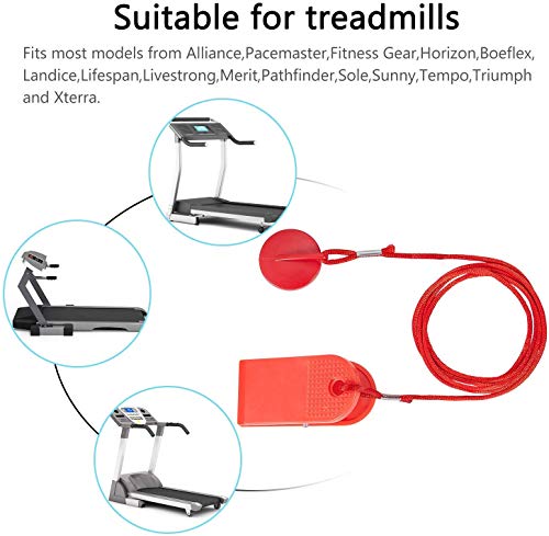 ELDETU Paquete de 2 llaves de seguridad magnéticas universales para máquina de correr para todos los NordicTrack, Proform, Image, Weslo, Reebok, Epic, Golds Gym, Freemotion