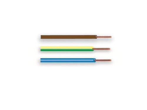 Electraline 25148 - H07V-K Cable, Sección 1 x 2.5 mm, 5m, multicolor Electraline 25148 - H07V-K Cable, Sección 1 x 2.5 mm, 5m, multicolor