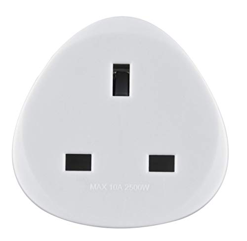 Electraline 70058 Adaptador de Viaje UK a tus enchufes de Francia/Europa, blanco Electraline 70058 Adaptador de Viaje UK a tus enchufes de Francia/Europa, blanco