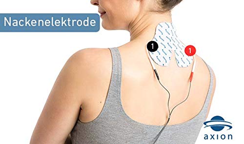 Electrodo para el cuello - Ajuste perfecto para el dolor de cuello TENS & EMS - axion