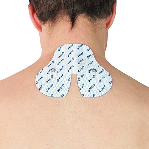 Electrodos especial para electroestimuladores BLUETENS - para cuello o espalda - conexión de botón - Almohadillas calidad axion