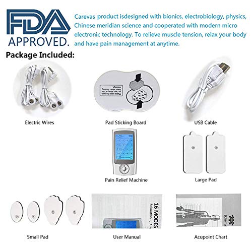 Electroestimulador Digital Masaje, Novatech Masajeador Recargable 16 Modos ideal para Tensión y Manejo del dolor, adecuado para tratar el estrés del cuello, dolor ciático y alivio muscular Electroestimulador Digital Masaje, Novatech Masajeador Recargable 16 Modos ideal para Tensión y Manejo del dolor, adecuado para tratar el estrés del cuello, dolor ciático y alivio muscular