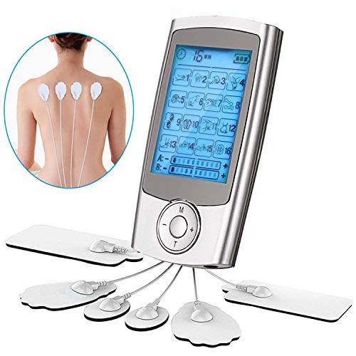 Electroestimulador Digital Masaje, Novatech Masajeador Recargable 16 Modos ideal para Tensión y Manejo del dolor, adecuado para tratar el estrés del cuello, dolor ciático y alivio muscular