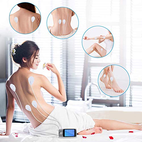 Electroestimulador Digital Masaje, Novatech Masajeador Recargable 16 Modos ideal para Tensión y Manejo del dolor, adecuado para tratar el estrés del cuello, dolor ciático y alivio muscular Electroestimulador Digital Masaje, Novatech Masajeador Recargable 16 Modos ideal para Tensión y Manejo del dolor, adecuado para tratar el estrés del cuello, dolor ciático y alivio muscular
