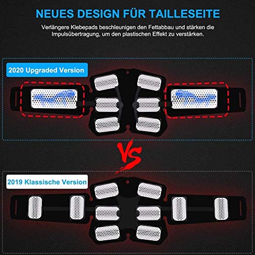 Electroestimulador Muscular Abdominales Cinturón,Masajeador Eléctrico Cinturón con USB,EMS Ejercitador del Cuerpo de los Músculos de Brazos y piernas para Hombre Mujer Electroestimulador Muscular Abdominales Cinturón,Masajeador Eléctrico Cinturón con USB,EMS Ejercitador del Cuerpo de los Músculos de Brazos y piernas para Hombre Mujer