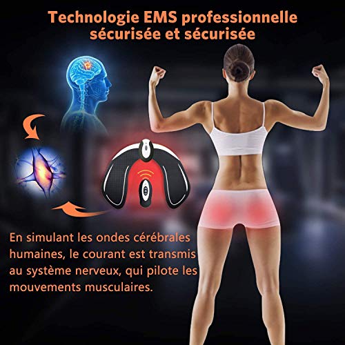 Electroestimulador Muscular EMS Hips Estimulador Muscular,Gluteos Estimulador de Glúteos Herramientas Nalgas para la Mujer Inteligente Instructor Modelling Firing Ayuda a Levantar la Cadera