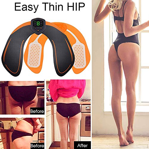 Electroestimulador Muscular Gluteos,EMS Gluteos Estimulador de Glúteos Herramientas Nalgas HipTrainer para la Cadera,Estimulador Muscular Ejercitar Gluteos, Hombre y Mujer,Pantalla LED