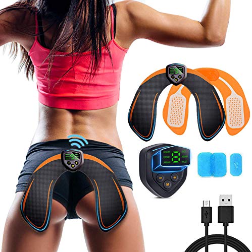 Electroestimulador Muscular Gluteos,EMS Gluteos Estimulador de Glúteos Herramientas Nalgas HipTrainer para la Cadera,Estimulador Muscular Ejercitar Gluteos, Hombre y Mujer,Pantalla LED