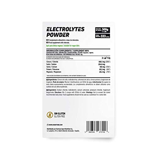 Electrolitos en Polvo de HSN Raw | Sales Minerales para Deporte: Ciclismo, Maratón, Triatón | Hidratación y Recuperación | Vegano, Sin Gluten, Sin Lactosa, Sin Carbohidratos, Sin Sabor, 500 gr Electrolitos en Polvo de HSN Raw | Sales Minerales para Deporte: Ciclismo, Maratón, Triatón | Hidratación y Recuperación | Vegano, Sin Gluten, Sin Lactosa, Sin Carbohidratos, Sin Sabor, 500 gr