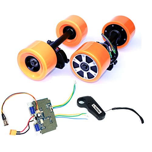 Electronic Longboard Hub Motor Kit Skateboard Brushless Motor Wheel With Truck Electric Board Dual Motor Drive Remote Controller (Dual drive remote)