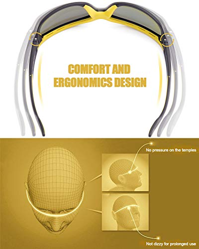 Elegear Gafas de Sol Deportivas Hombre Polarizadas Anti Rayos UVA UV Marco y TR90 Lente Espejo con REVO Anti Aceite Gafas Hombre y Mujer Bici Running Coche MTB Moto Montaña Esquí(Amarillo) Elegear Gafas de Sol Deportivas Hombre Polarizadas Anti Rayos UVA UV Marco y TR90 Lente Espejo con REVO Anti Aceite Gafas Hombre y Mujer Bici Running Coche MTB Moto Montaña Esquí(Amarillo)