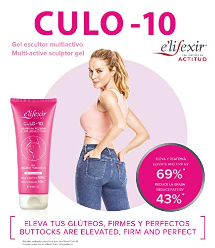 Elifexir Culo 10 - Crema Reafirmante y Redensificante de Gluteos | Moldea, Redefine y Eleva | Piel Más Firme, Suave y Luminosa| Antiestrías - 150 ml