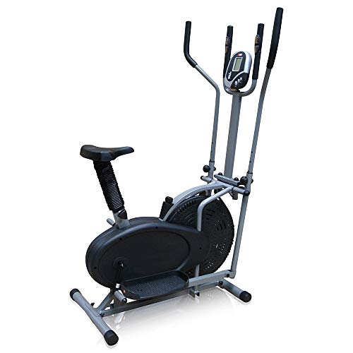 Elíptica de la Bici de Ejercicio Máquina Elíptica De Entrenamiento Cruzado For Entrenamiento Físico De Acondicionamiento De Fuerza En Casa O En El Gimnasio (Color : Negro, tamaño : 110x50x155cm)