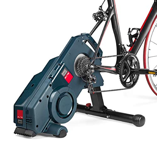 Elite Turno - Rodillo de entrenamiento para bicicleta inteligente, transmisión directa, con resistencia de tecnología fluida y sensor Misuro B+ integrado, Negro Elite Turno - Rodillo de entrenamiento para bicicleta inteligente, transmisión directa, con resistencia de tecnología fluida y sensor Misuro B+ integrado, Negro
