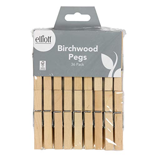 Elliott 10F17898 - Pinzas de madera Elliott 10F17898 - Pinzas de madera
