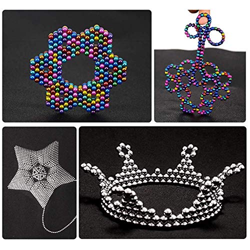 Elsatsang Bloques magnéticos para el Desarrollo Inteligente y la descompresión de Juguetes de esculturas de 1000pcs y 5mm, Ideales para la educación en casa de la Escuela de Oficina Elsatsang Bloques magnéticos para el Desarrollo Inteligente y la descompresión de Juguetes de esculturas de 1000pcs y 5mm, Ideales para la educación en casa de la Escuela de Oficina