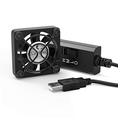 ELUTENG Mini Ventilador USB 5V 40mm del Ventilador Ventilador Ajustable con 3 Velocidades Accionado USB de 5V USB DIY para VR de Cristal/del Ordenador Portátil/de la Caja de TV/PS4/Raspberry/Router ELUTENG Mini Ventilador USB 5V 40mm del Ventilador Ventilador Ajustable con 3 Velocidades Accionado USB de 5V USB DIY para VR de Cristal/del Ordenador Portátil/de la Caja de TV/PS4/Raspberry/Router