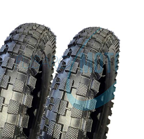 EMC12MCG - 2 neumáticos de goma con tacos para moto Mini Cross Minimoto Minimoto Minimoto 12 x 1/2 2.75