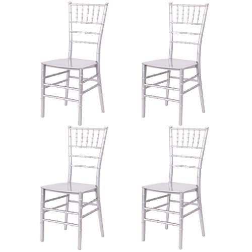 EME 4 Sillas Modelo Chiavari o Tiffany en Color Blanco. Incluye 4 sillas y 4 Cojines. Elegantes para Eventos, apilables y Muy Resistentes. EME 4 Sillas Modelo Chiavari o Tiffany en Color Blanco. Incluye 4 sillas y 4 Cojines. Elegantes para Eventos, apilables y Muy Resistentes.