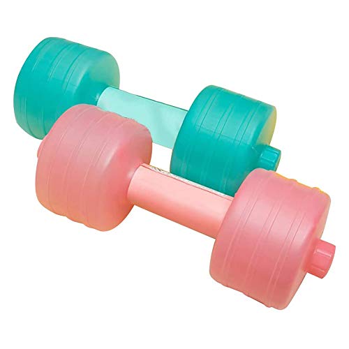 Emeili 2Pcs Mancuerna, Mancuerna Llenas De Agua Mancuerna Peso Ajustables, Equipo De Gimnasia De Peso De La Mano para Gimnasia, Aeróbicos, Pilates Fitness, Color Aleatorio